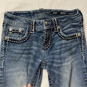 Miss Me Women's Distressed Blue Skinny Jeans